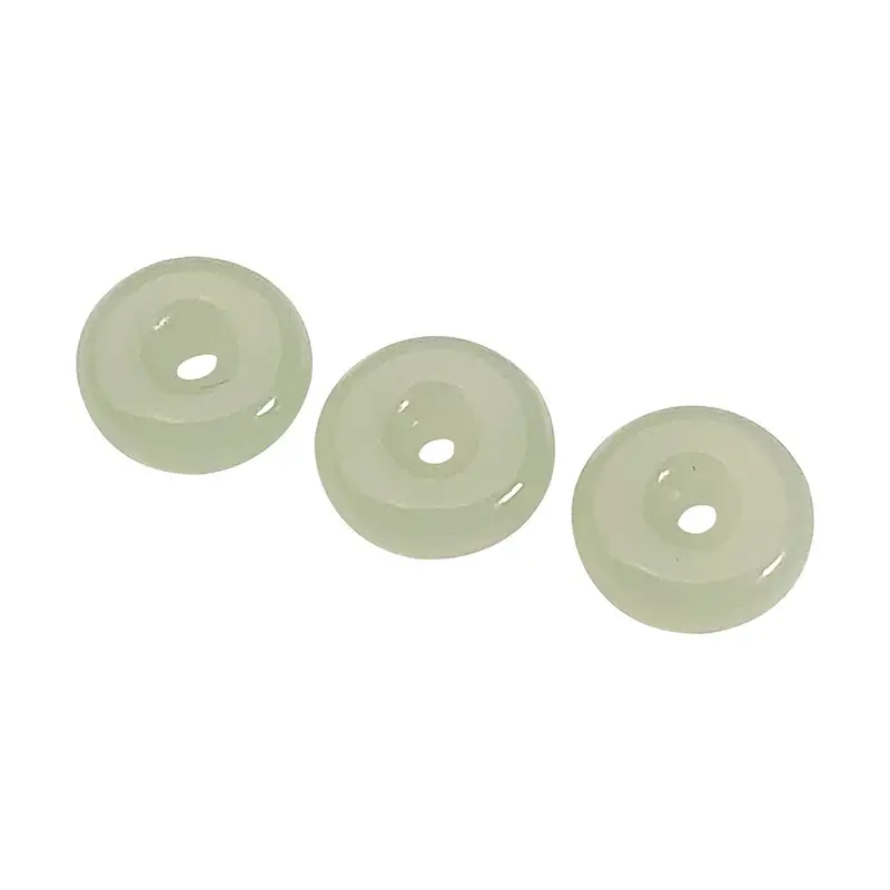 Natural Hetian Jade Peace Buckle Small Sun Water Color Jade - Image 5