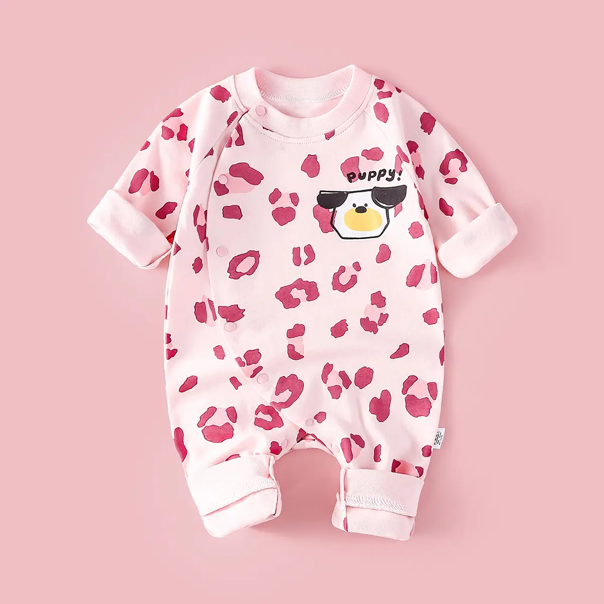 Newborn Lion Print Cotton Pajamas Set - Image 28