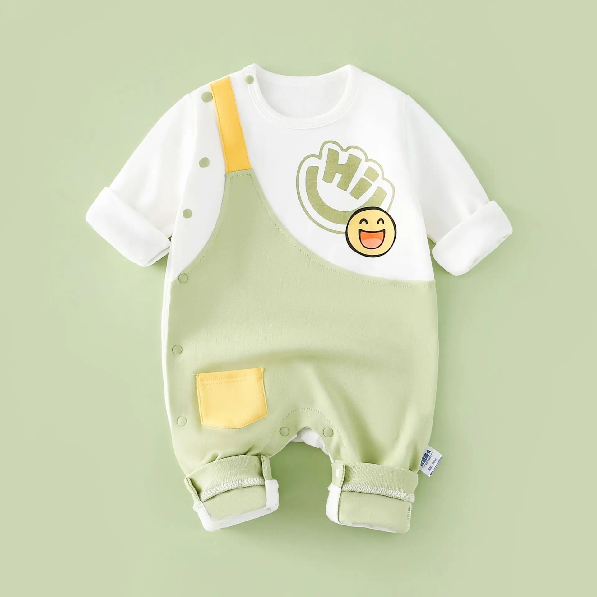 Newborn Lion Print Cotton Pajamas Set - Image 8