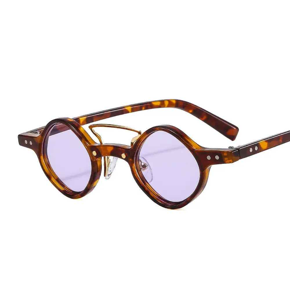 C6 leopard framed Purple