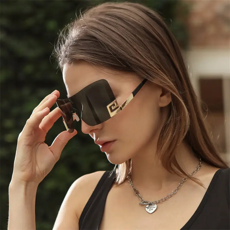 Pink Geometric Sun Glasses Y2K Street Shooting Sports — feature 27