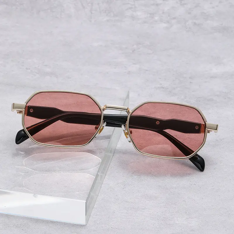 Pink Geometric Sun Glasses Y2K Street Shooting Sports — feature 57