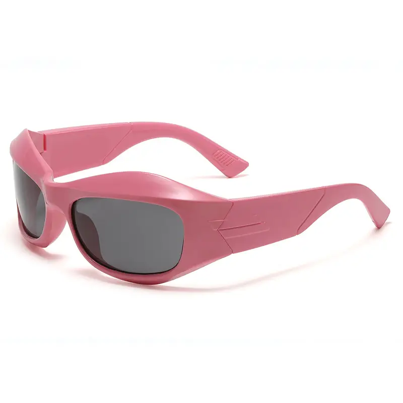 Pink Geometric Sun Glasses Y2K Street Shooting Sports