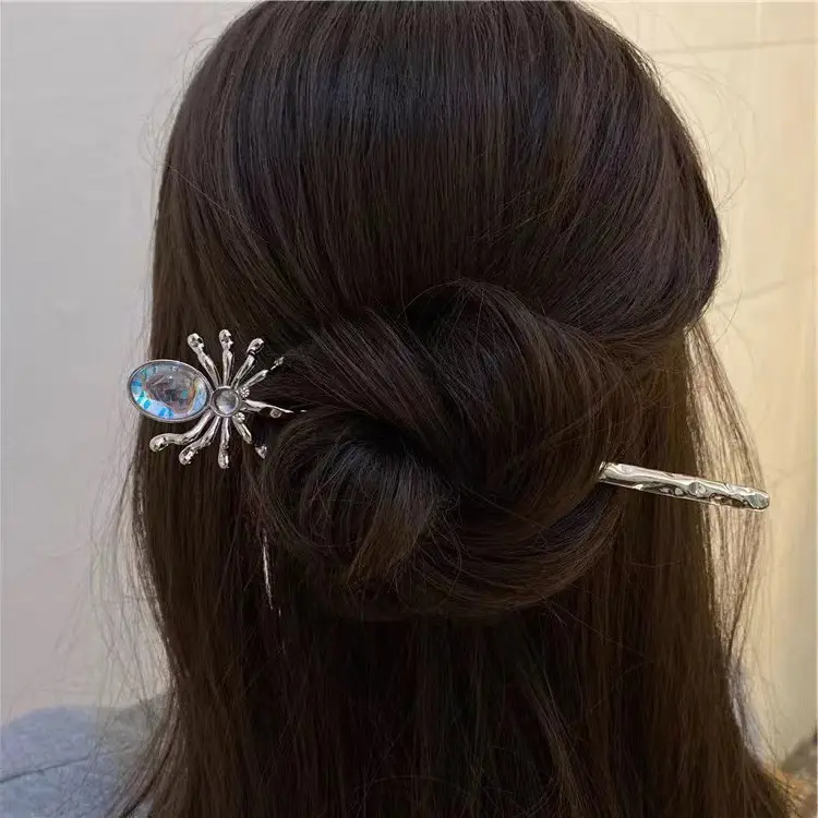 Spider Moonstone Hairpin for Women Cool New Design - Image 7