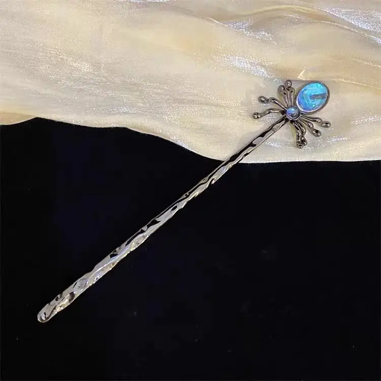 Spider Moonstone Hairpin for Women Cool New Design - Image 2