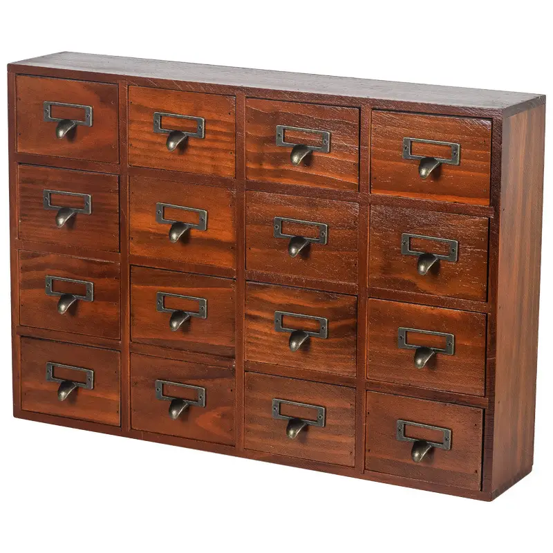 Large Wooden Multi-Layer Desk Storage Cabinet 28x50cm - Image 7