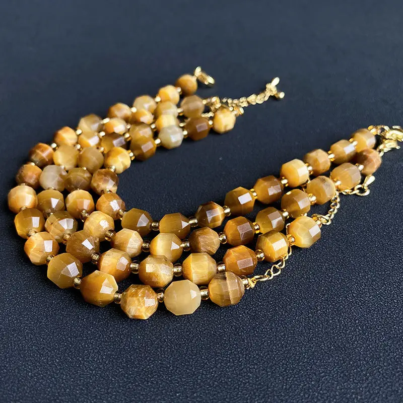 Jingyao Natural Golden Tiger Eye Stone Bracelet - Image 5