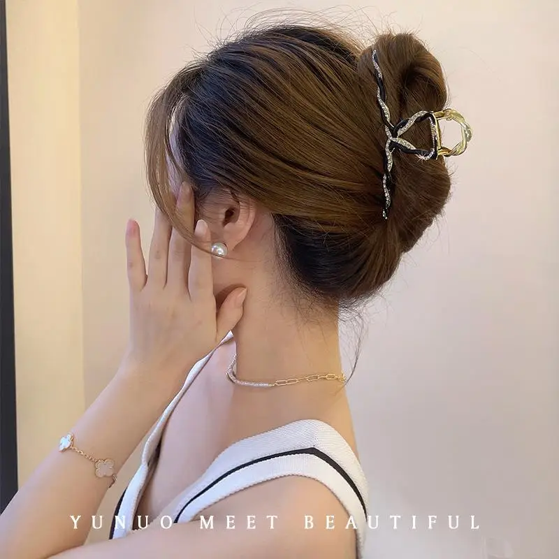 Elegant Pearl Metal Hairpin for Women Summer Large 2022 - Image 7