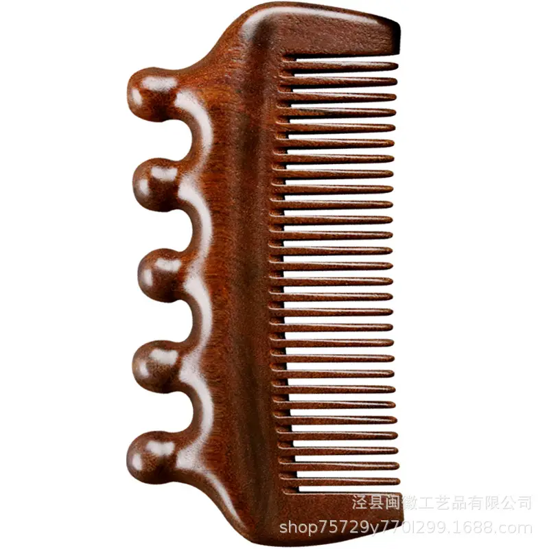 Golden Sandalwood Scalp Comb for Hair Care - Image 7