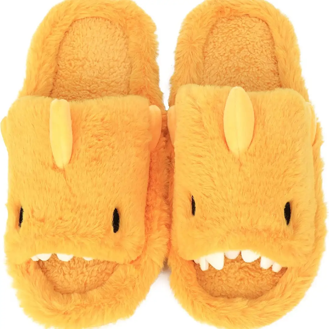 Foreign Trade shark Cotton Slippers Women's Winter Couple Home Indoor Men and Women's Opening Slippers shark - Image 4