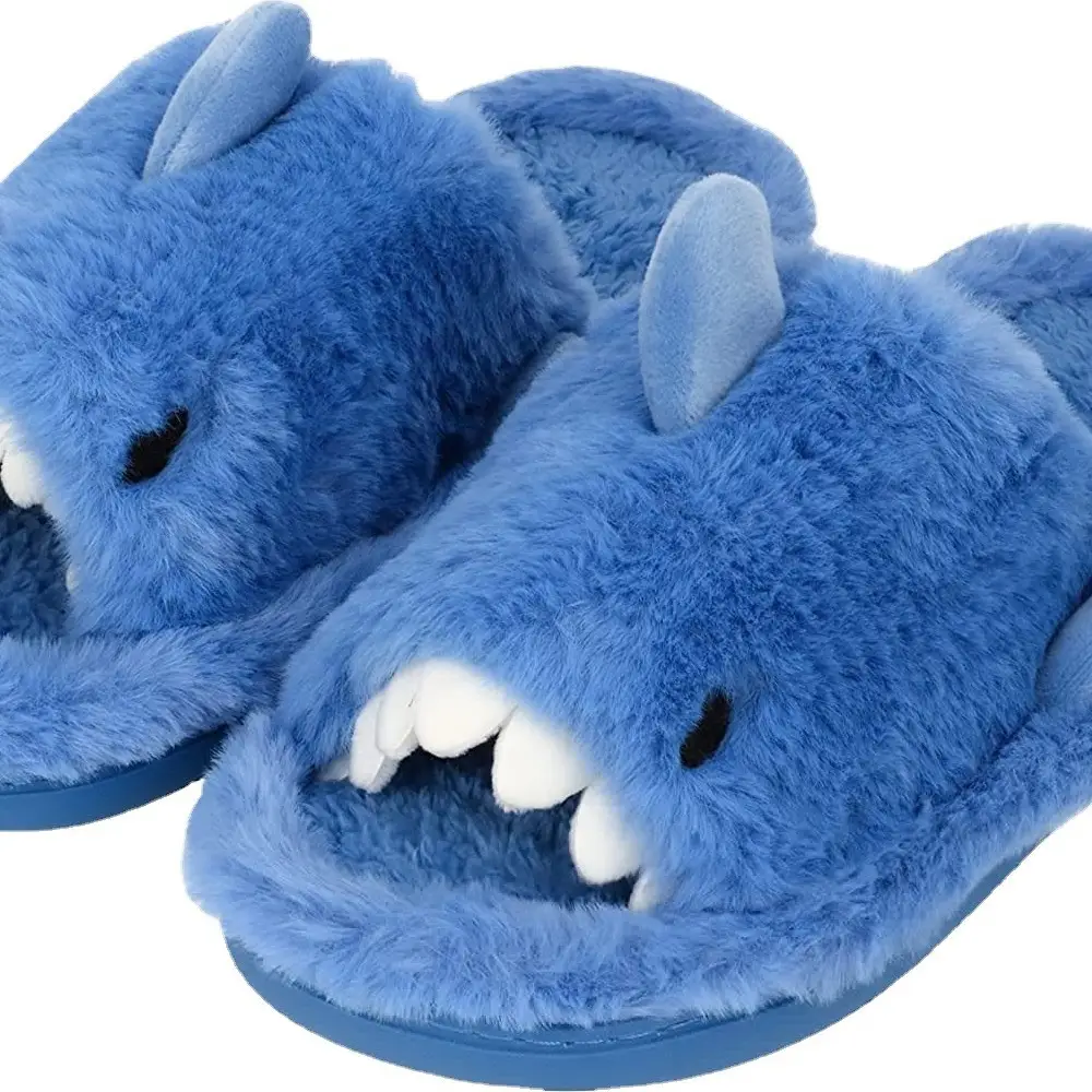 Foreign Trade shark Cotton Slippers Women's Winter Couple Home Indoor Men and Women's Opening Slippers shark - Image 6