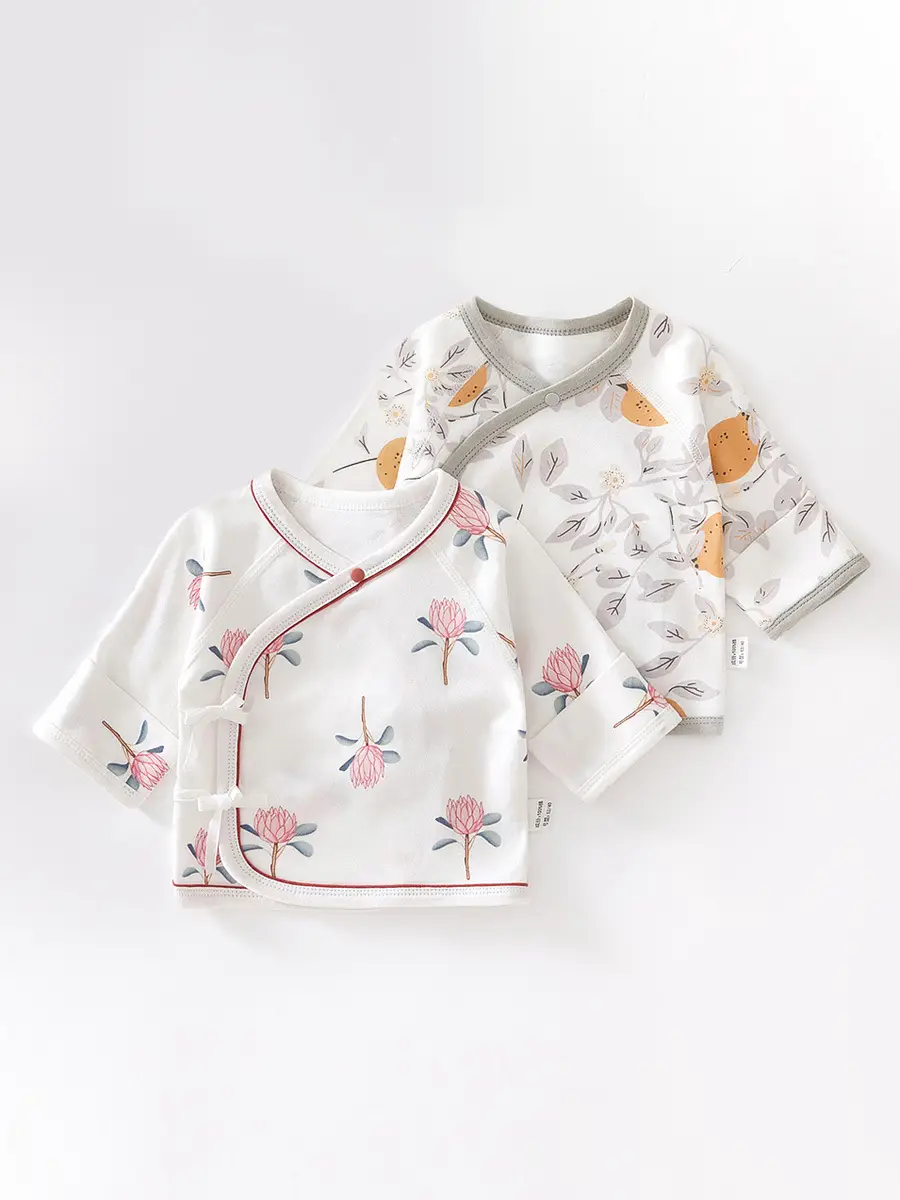 Newborn Half-back Boneless Sleeves Long-sleeve Top Baby Cotton - Image 17