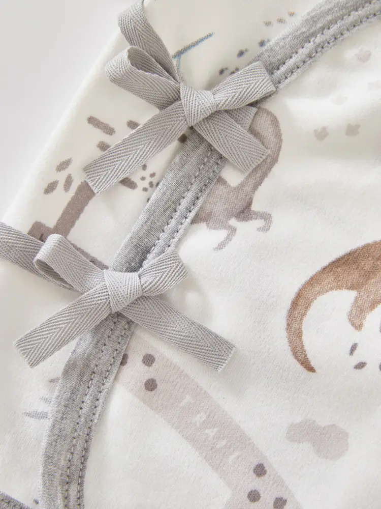 Newborn Half-back Boneless Sleeves Long-sleeve Top Baby Cotton - Image 18