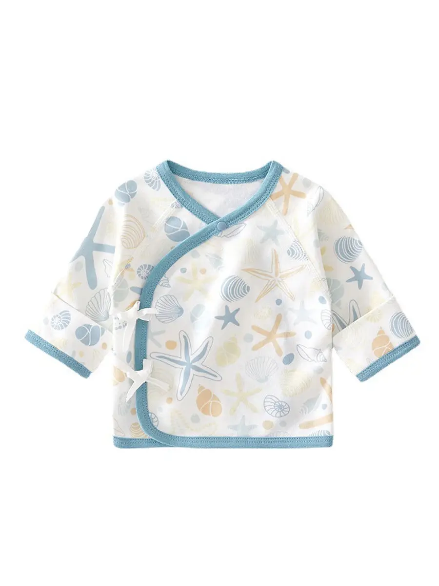 Newborn Half-back Boneless Sleeves Long-sleeve Top Baby Cotton - Image 20