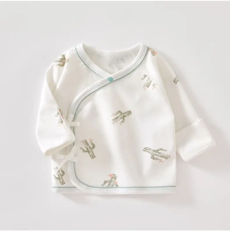 Newborn Half-back Boneless Sleeves Long-sleeve Top Baby Cotton — feature 15