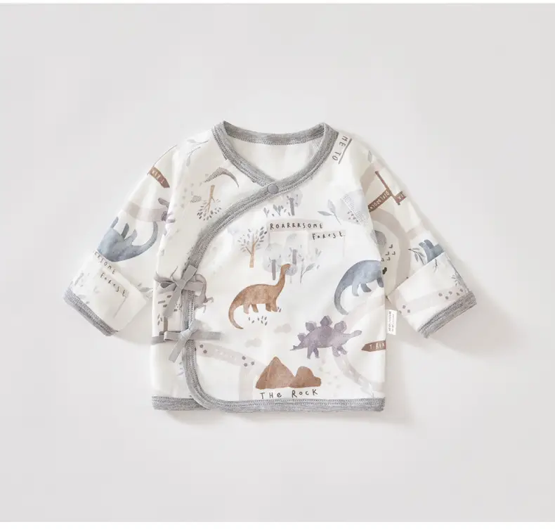 Newborn Half-back Boneless Sleeves Long-sleeve Top Baby Cotton — feature 16