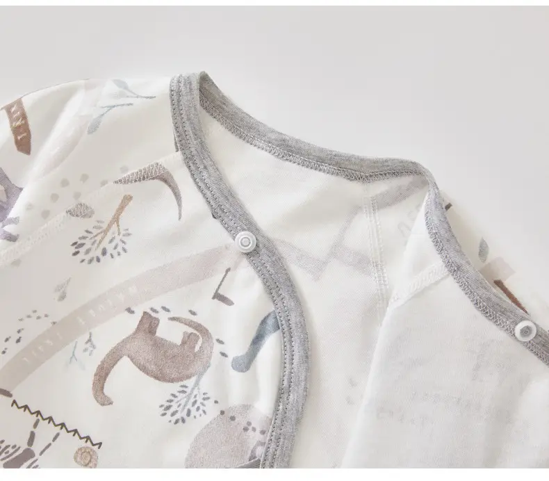 Newborn Half-back Boneless Sleeves Long-sleeve Top Baby Cotton — feature 18