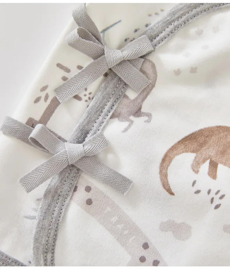 Newborn Half-back Boneless Sleeves Long-sleeve Top Baby Cotton — feature 7