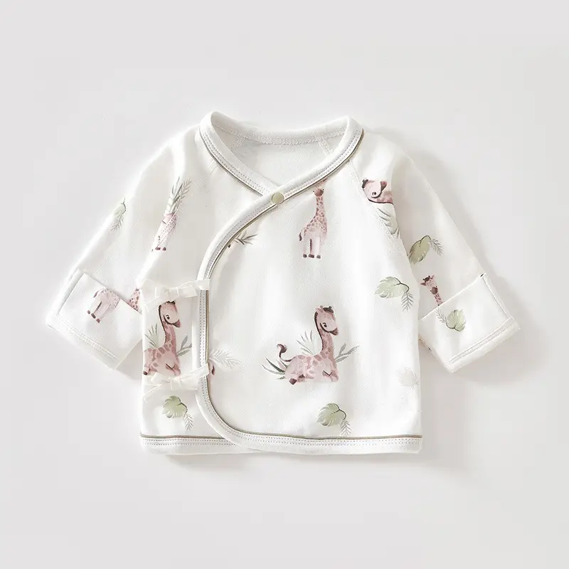Newborn Half-back Boneless Sleeves Long-sleeve Top Baby Cotton - Image 10
