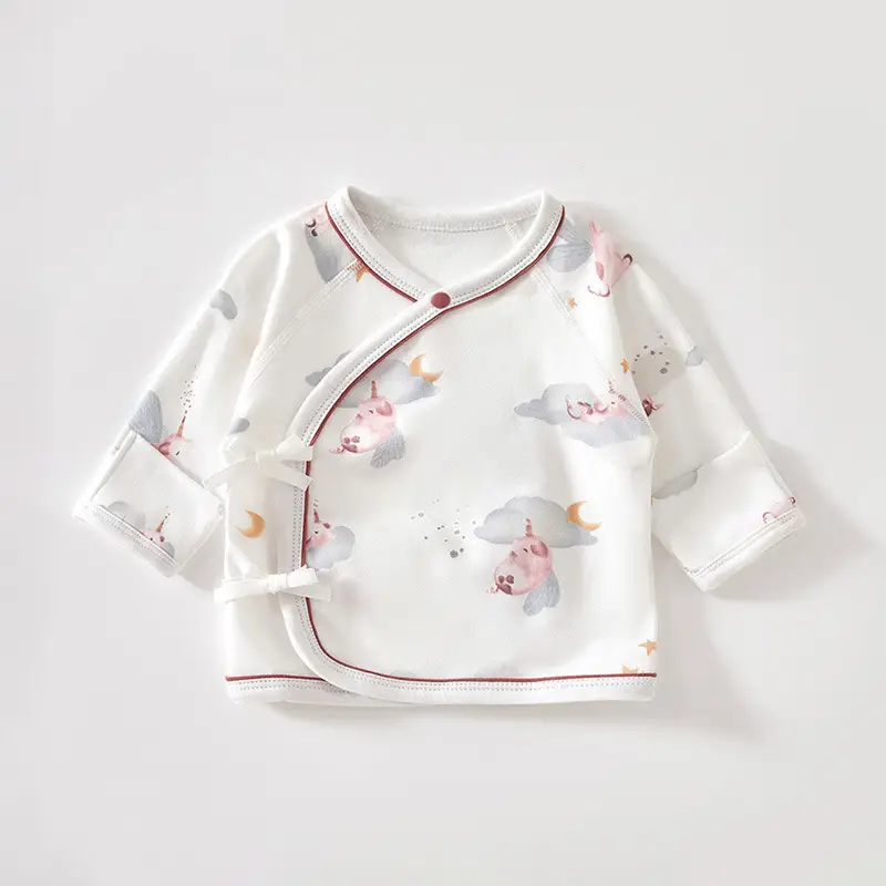 Newborn Half-back Boneless Sleeves Long-sleeve Top Baby Cotton - Image 12