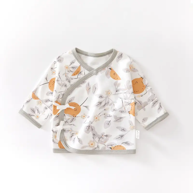 Newborn Half-back Boneless Sleeves Long-sleeve Top Baby Cotton - Image 13
