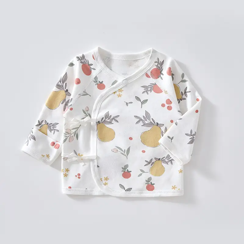 Newborn Half-back Boneless Sleeves Long-sleeve Top Baby Cotton - Image 15