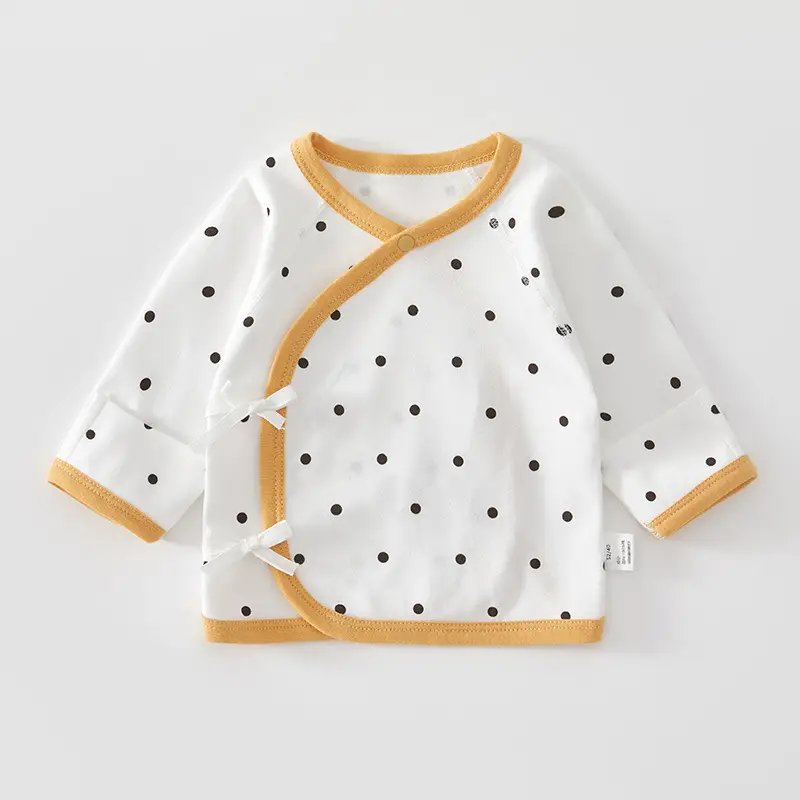 Newborn Half-back Boneless Sleeves Long-sleeve Top Baby Cotton - Image 3