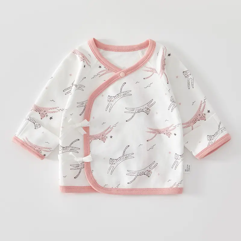 Newborn Half-back Boneless Sleeves Long-sleeve Top Baby Cotton - Image 4