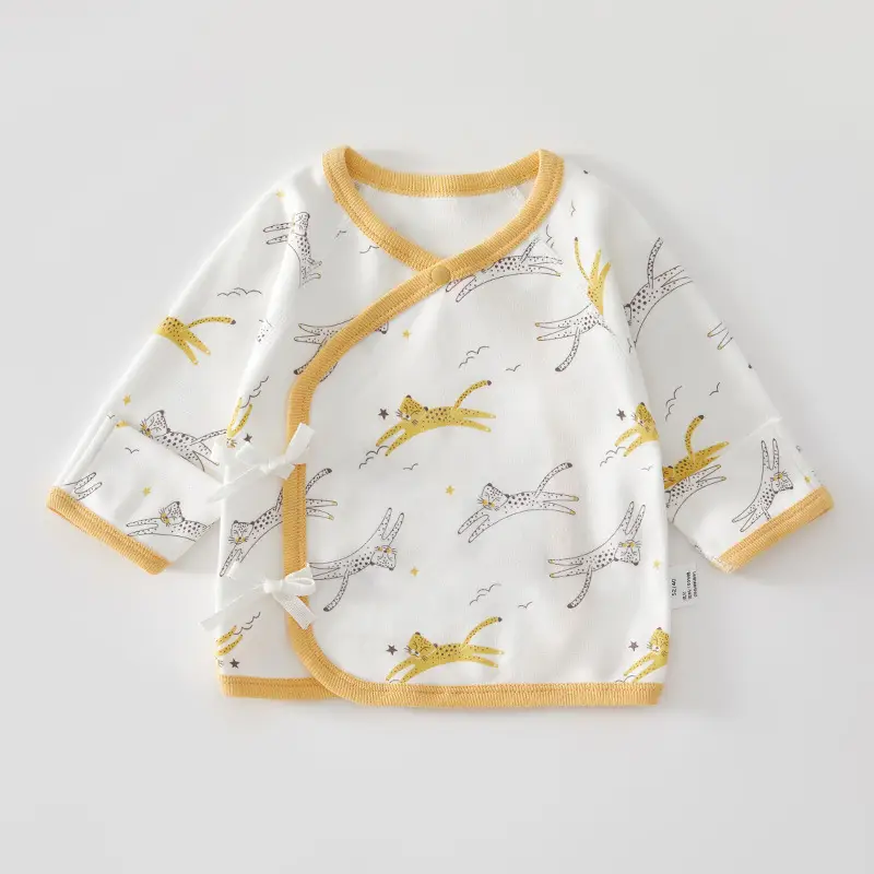 Newborn Half-back Boneless Sleeves Long-sleeve Top Baby Cotton - Image 5