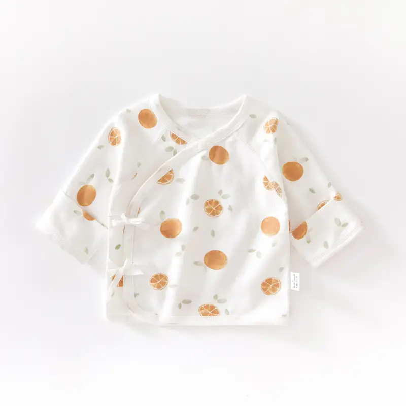 Newborn Half-back Boneless Sleeves Long-sleeve Top Baby Cotton - Image 7