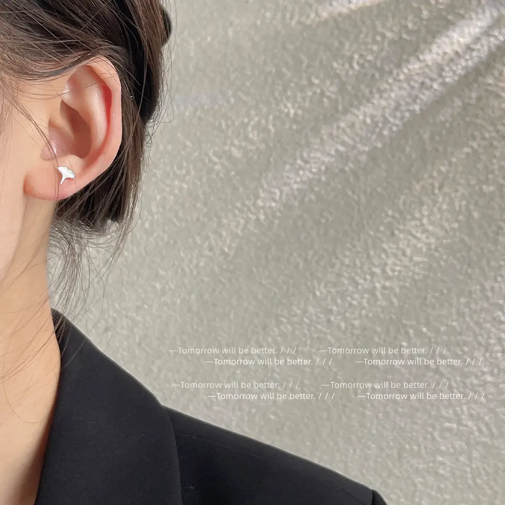 S925 Silver Needle Earrings for Women - Image 4