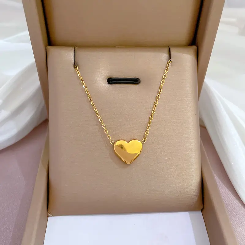 Gold Pendant Necklace with Black Circle Design - Image 30