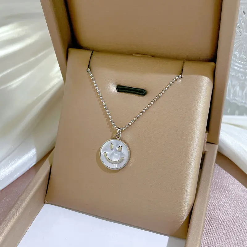 Gold Pendant Necklace with Black Circle Design - Image 61