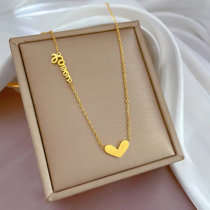 Gold Pendant Necklace with Black Circle Design - Image 63