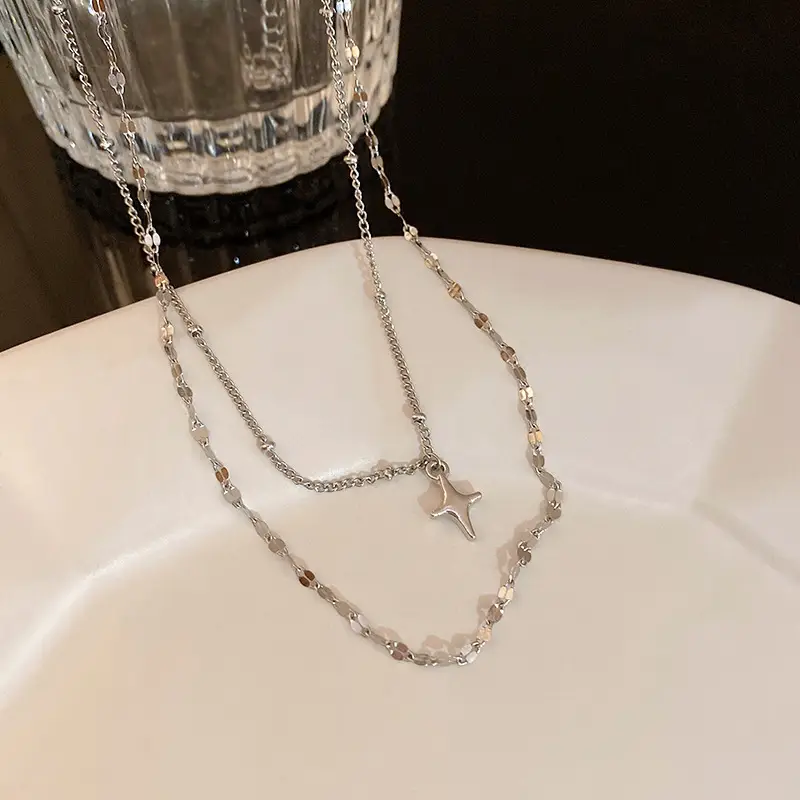 Pearl & Zircon Necklace for Women Gold Chain — feature 6