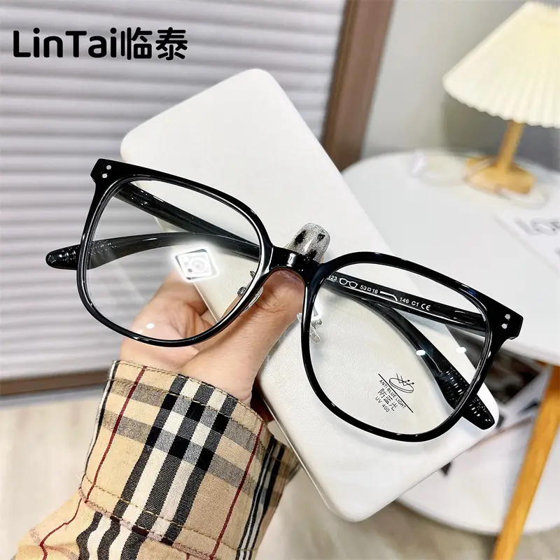Korean Style Large Frame Anti-Blue Light Glasses for Men Women - Image 9