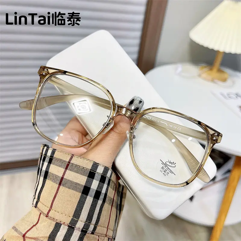 Korean Style Large Frame Anti-Blue Light Glasses for Men Women - Image 10