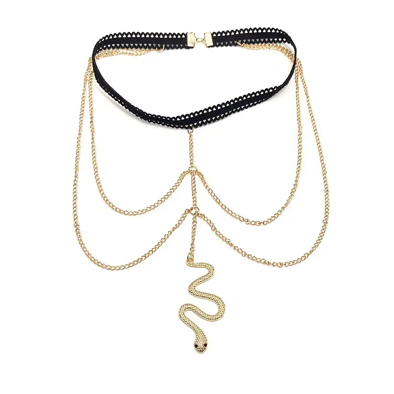 Golden Snake Chain Double Thigh Accessory for Women — feature 25