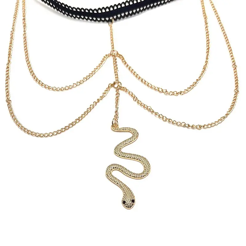 Golden Snake Chain Double Thigh Accessory for Women — feature 26