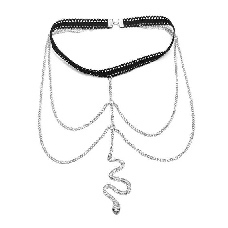 Golden Snake Chain Double Thigh Accessory for Women