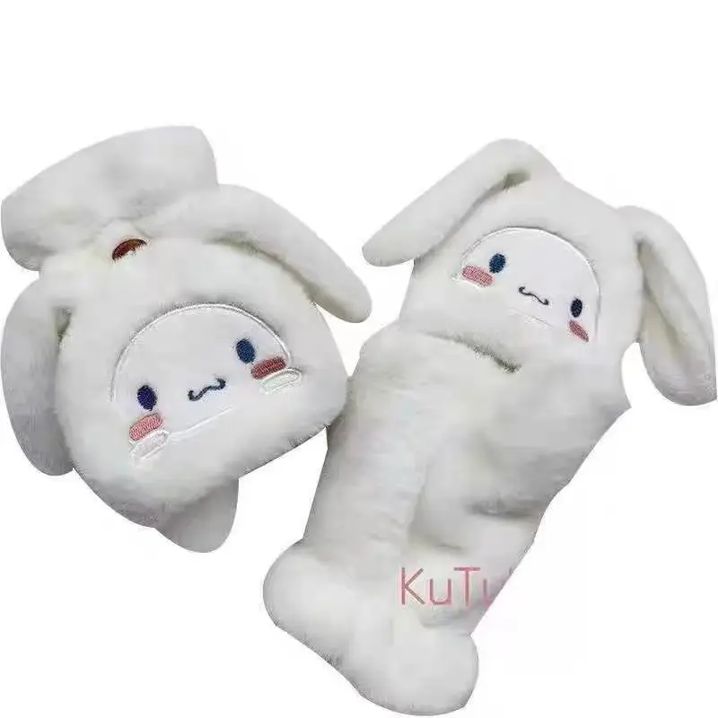 Cute Cartoon Winter Gloves for Girls Soft Plush - Image 9