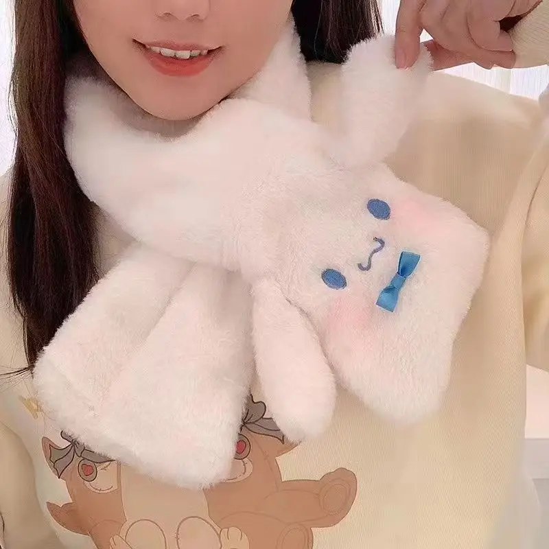 Cute Cartoon Winter Gloves for Girls Soft Plush - Image 4