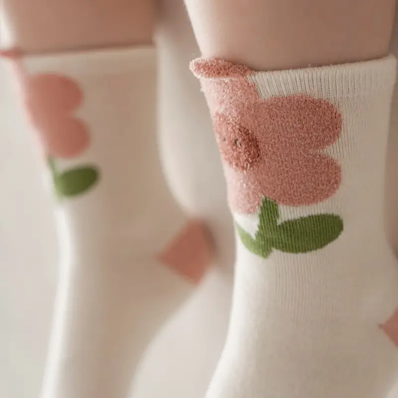 Girls White Lace Socks with Black Leather Shoes — feature 108