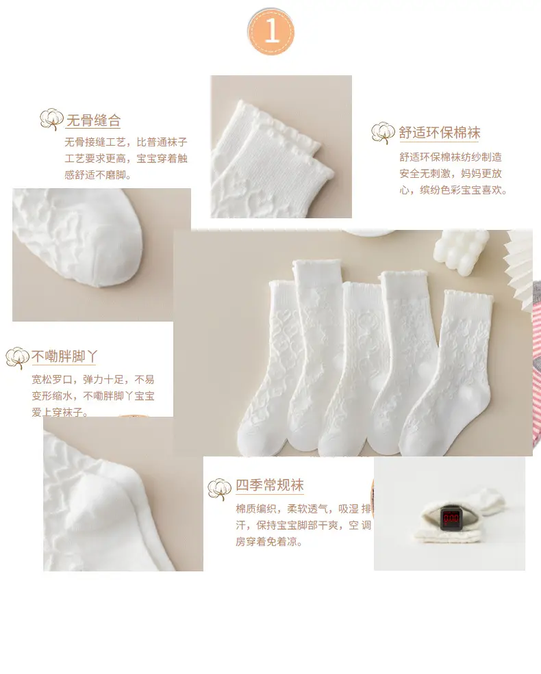 Girls White Lace Socks with Black Leather Shoes — feature 73