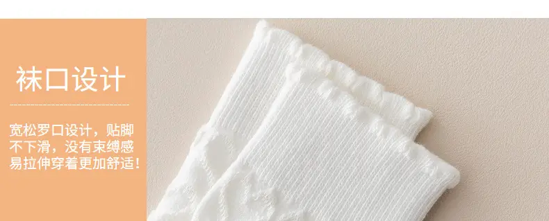 Girls White Lace Socks with Black Leather Shoes — feature 77