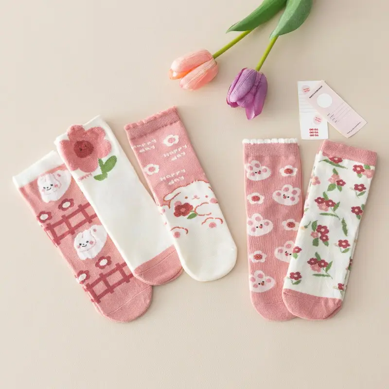 Girls White Lace Socks with Black Leather Shoes — feature 90