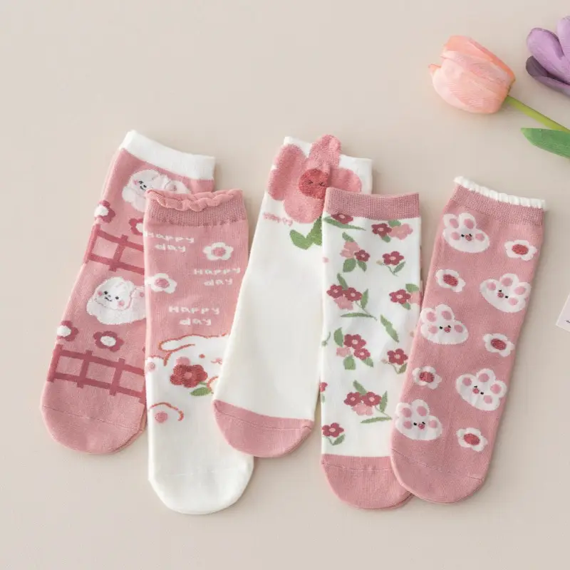 Girls White Lace Socks with Black Leather Shoes — feature 92