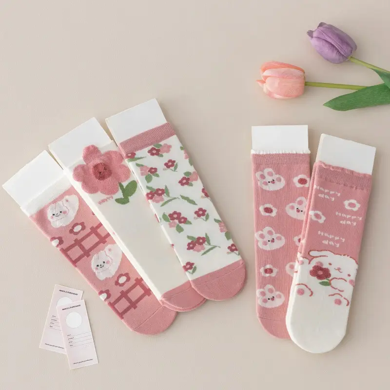 Girls White Lace Socks with Black Leather Shoes — feature 97