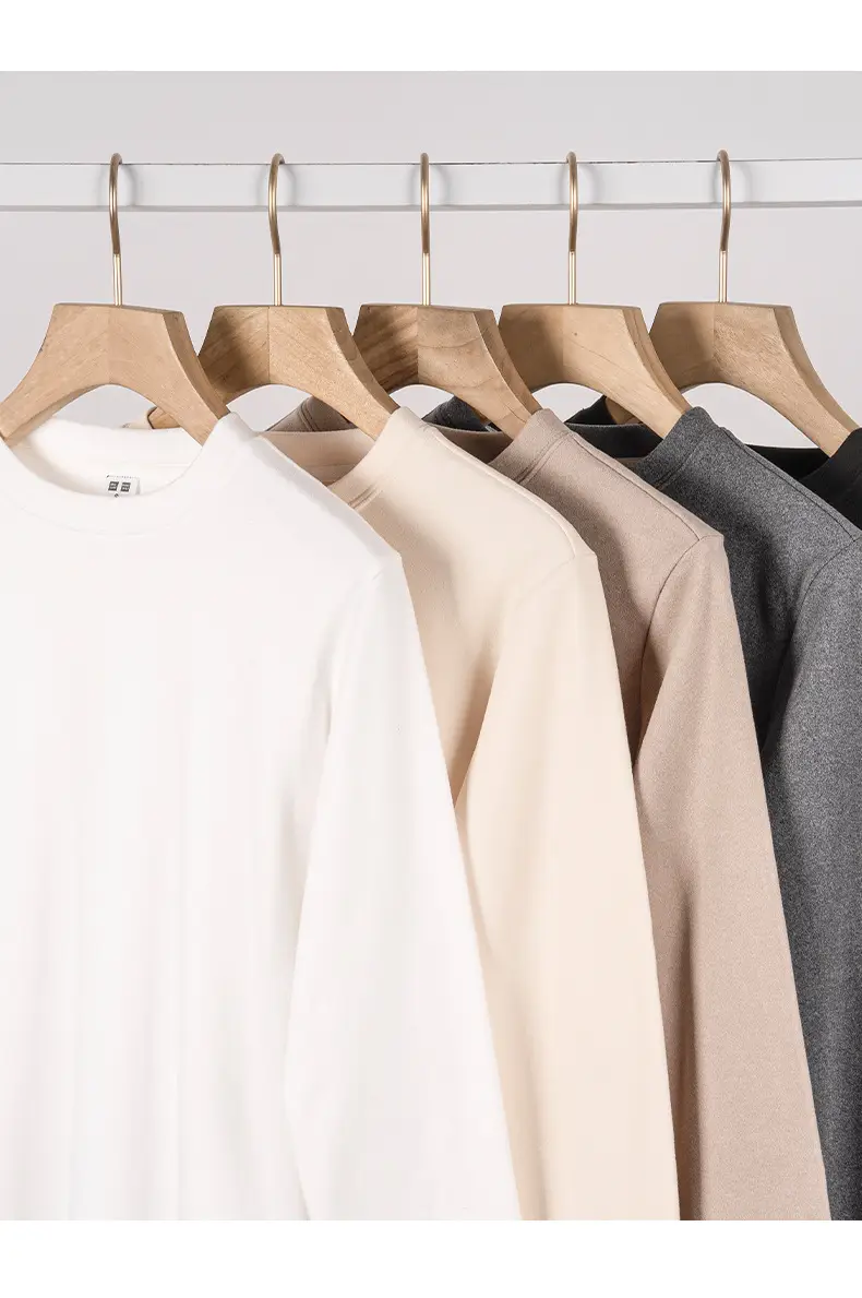 German Velvet Long Sleeve T-Shirt Beige — feature 8