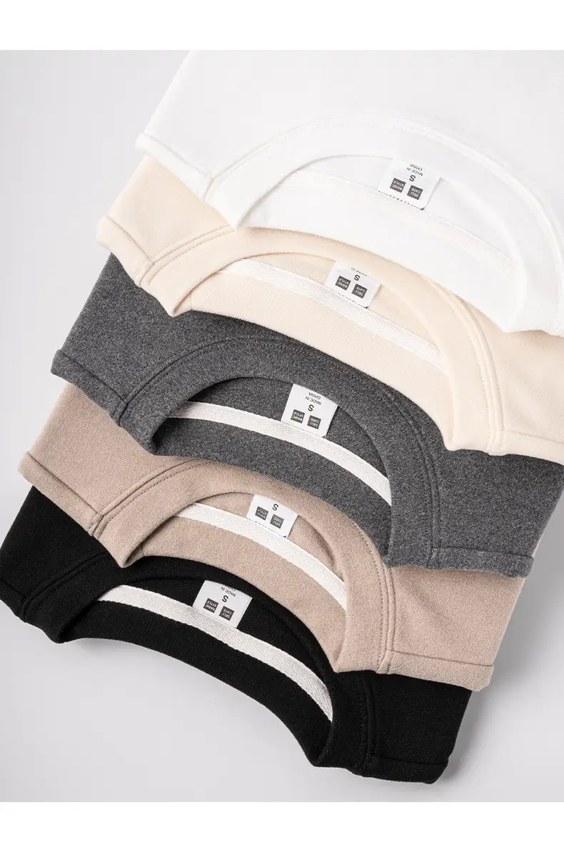German Velvet Long Sleeve T-Shirt Beige — feature 9